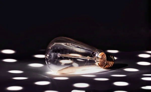 Closeup Shot Light Bulb Table Lights — Stock Photo, Image