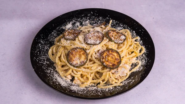 Closeup Vermicelli Zucchini Top — Stockfoto