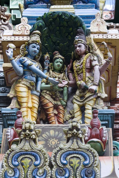 Madurai India Grudnia 2012 Kolorowe Posągi Ramy Seety Lakshmana Świątyni — Zdjęcie stockowe