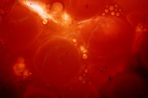 Червона Рідина Бульбашками — стокове фото