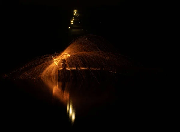 抽象的な凍結光 本質的な背景 — ストック写真
