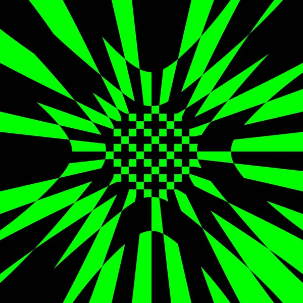 Een Digitale Illustratie Van Groen Zwart Patroon Abstracte Achtergrond Voor — Stockfoto
