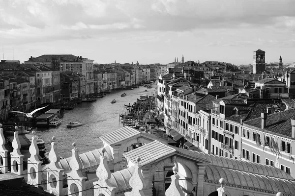 Plano Escala Grises Del Paisaje Urbano Venecia Italia —  Fotos de Stock