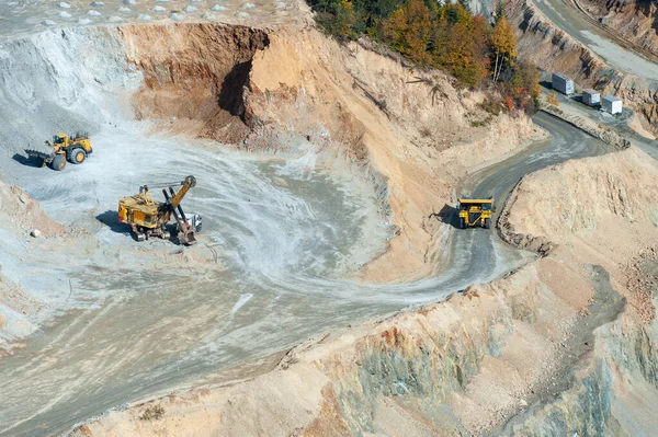 Росия Пойени Румыния Октября 2021 Года Вид Воздуха Медный Рудник — стоковое фото