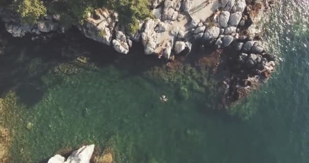 Vacker Utsikt Över Kust Och Hav — Stockvideo