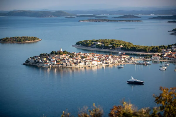 Piękny Krajobraz Primosten Dalmacja Chorwacji — Zdjęcie stockowe