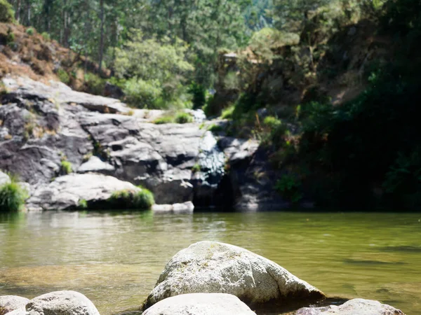 Primer Plano Del Lago Mougas Galicia España — Foto de Stock