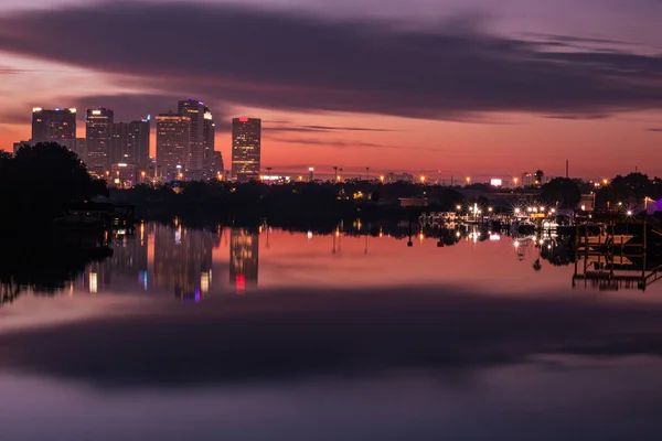 Utsikten Över Tampa Från Columbus Drive Bridge — Stockfoto