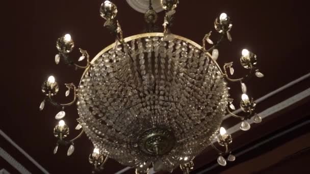 Gorgeous Chandelier Close — Video Stock