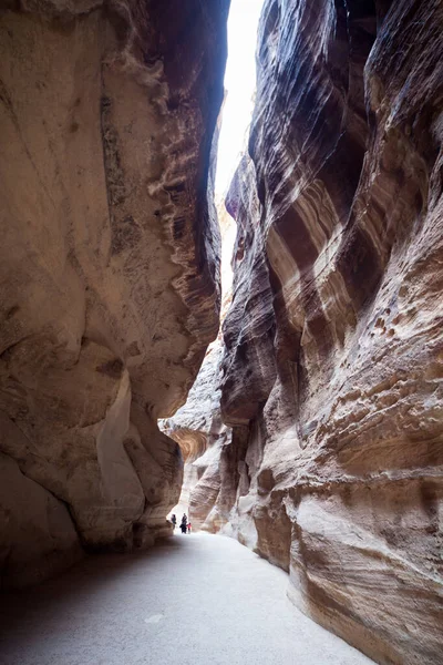 Famoso Petra Maravilhoso Sítio Arqueológico Sul Jordânia — Fotografia de Stock