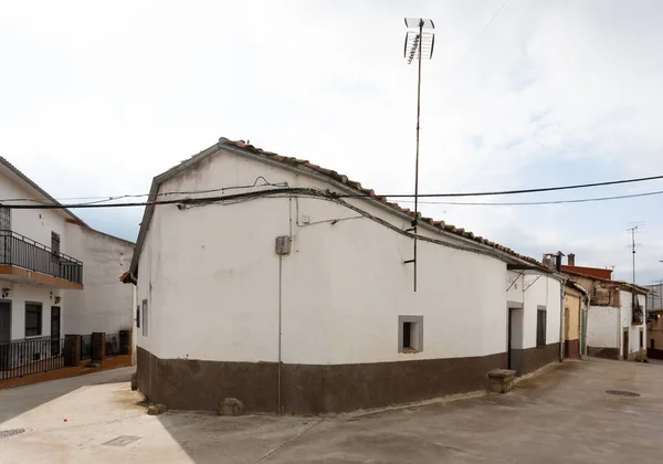 Oliva Plasencia España Abril 2021 Una Calle Con Los Edificios — Foto de Stock