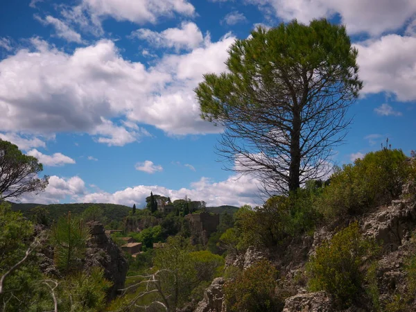 Beautiful Photo Mountain Landscape South France Moureze — Stock Photo, Image