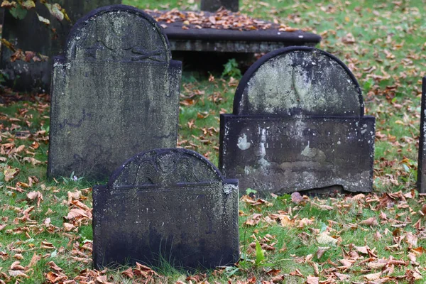 Halifax Canadá Septiembre 2021 Las Viejas Lápidas Cementerio Centro Halifax — Foto de Stock