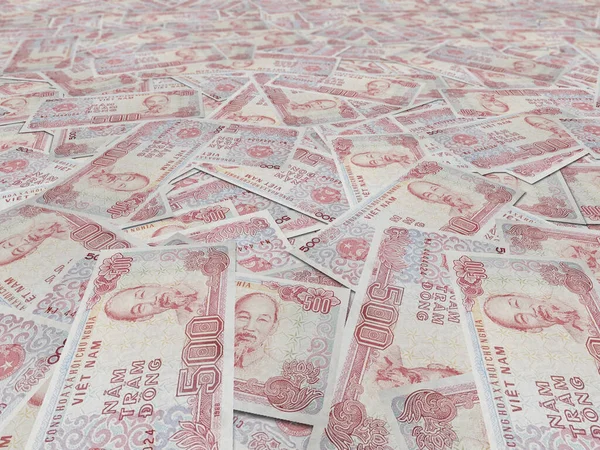 Rendering Vietnamese Dong Banknotes — Fotografia de Stock