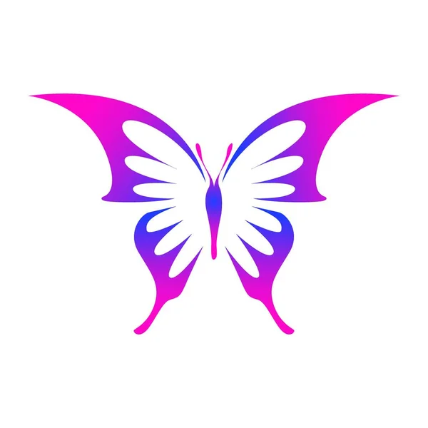 Schmetterling Logo Design Vektor Vorlage — Stockvektor