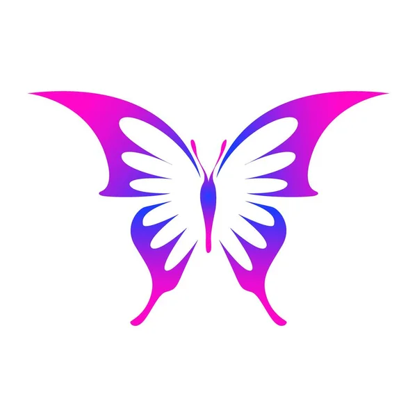 Mariposa Logotipo Diseño Vector Plantilla — Vector de stock