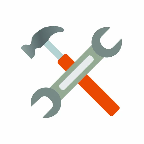 Wrench Screwdriver Icon Isometric Tools Vector Icons Web Design Isolated — стоковый вектор