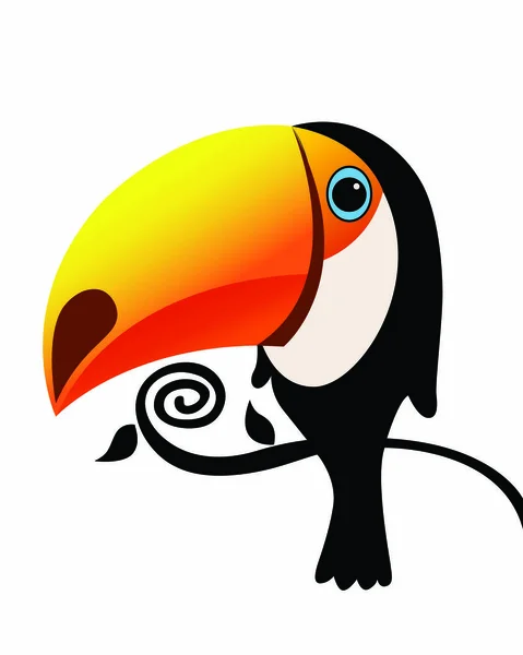 Toucan Bird Vector — стоковый вектор