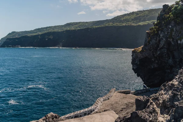 Видовая Точка Понта Кеймадо Остров Терсия Азорские Острова Португалия — стоковое фото