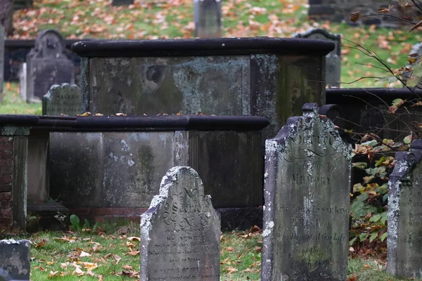 Halifax Canada Sep 2021 Old Cemetery Headstones Downtown Graveyard Halifax — Fotografia de Stock