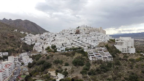 Una Vista Aérea Ciudad Mojácar España — Foto de Stock