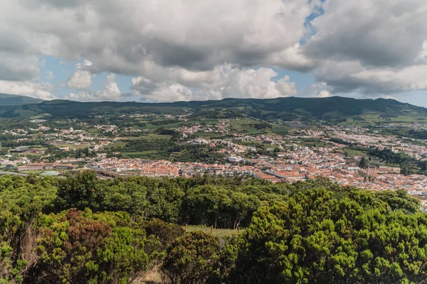 Monte Brasil Terceira Island Azores Portugal Pico Das Cruzinhas Viewpoint — Stockfoto