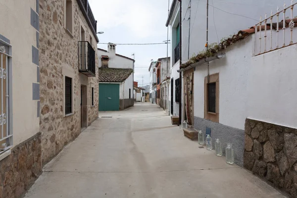 Oliva Plasencia Spain April 2021 Street Typical Buildings Yesteryear Town — Stock Photo, Image