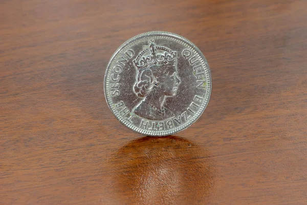 Primer Plano Una Moneda Metal — Foto de Stock