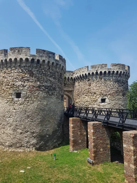 Bělehradská Pevnost Nejnavštěvovanější Turistická Atrakce Bělehradě Srbsko — Stock fotografie