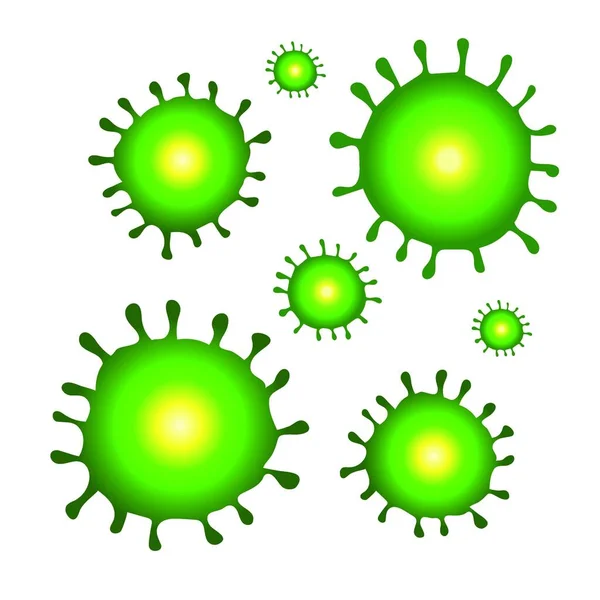 Icona Del Virus Illustrazione Isometrica Delle Icone Vettoriali Dei Batteri — Vettoriale Stock