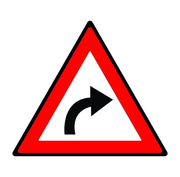 Icône Signalisation Routière Illustration Vectorielle — Image vectorielle