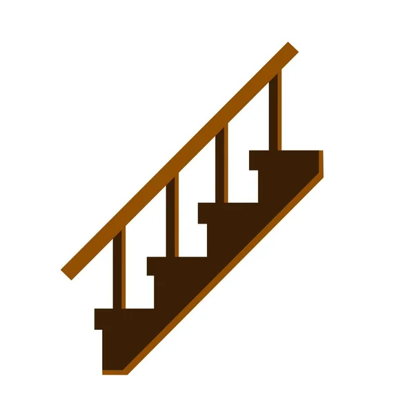 Lépcső Ikon Vektor Illusztráció — Stock Vector