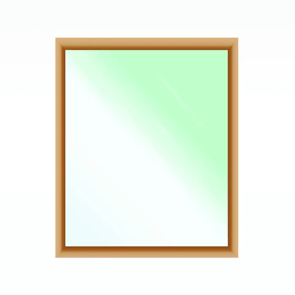 Vectorillustratie Van Een Frame Met Een Blanco Wit Scherm — Stockvector