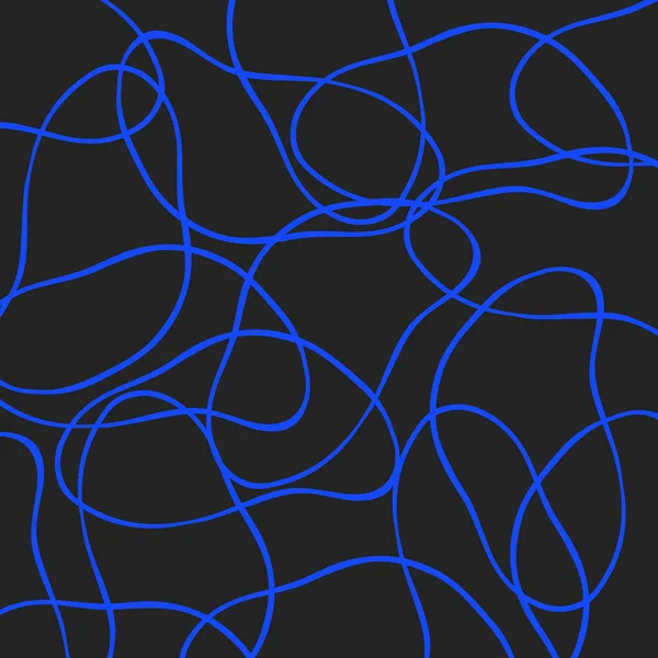 青い線の中でのスクリブルデザイン 青い線の背景 — ストック写真