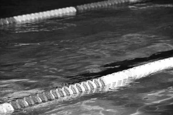 Closeup Shot Pool Track Grayscale Shot — 图库照片