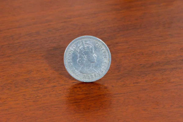 Primer Plano Una Moneda Metal —  Fotos de Stock