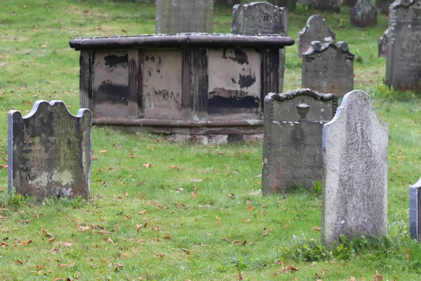 Halifax Canadá 2021 Las Viejas Lápidas Del Cementerio Cementerio Del —  Fotos de Stock