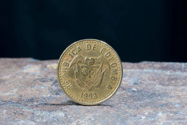 Крупным Планом Снимок Металлической Монеты — стоковое фото
