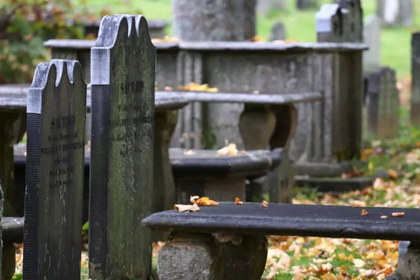 Halifax Canadá 2021 Las Viejas Lápidas Del Cementerio Cementerio Del —  Fotos de Stock