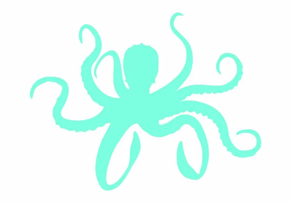 Octopus Ikonen Vektorillustration — Stock vektor