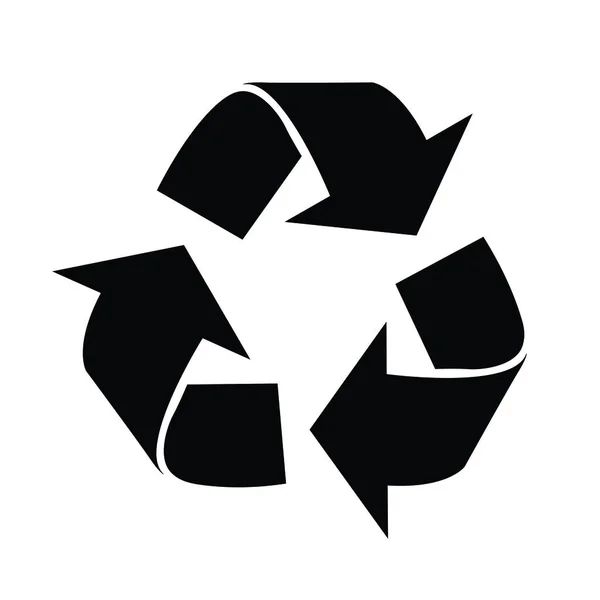 Recycler Icône Symbole Illustration Vectorielle — Image vectorielle