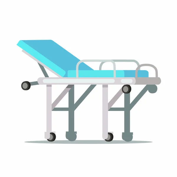 Hospital Bed Patient Clinic Vector Illustration Design — 스톡 벡터