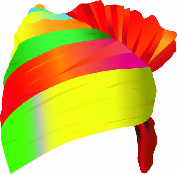 Illustration Einer Bunten Regenbogenfahne — Stockvektor