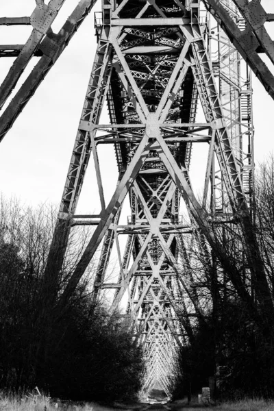 Черно Белое Фото Моста — стоковое фото