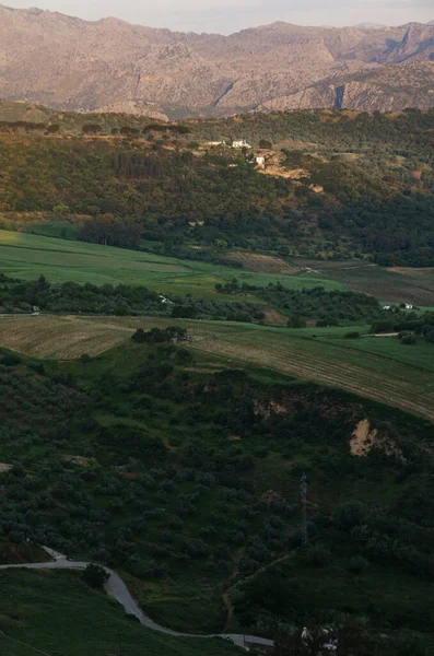 Vista Das Montanhas Pela Manhã — Fotografia de Stock