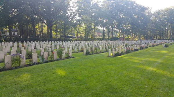 Oosterbeek Hollandia 2020 Szeptember Arnhem Oosterbeek Háborús Temető Airborne Cemetery — Stock Fotó