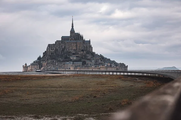 Mont Saint Michel Abbey Normandia França — Fotografia de Stock