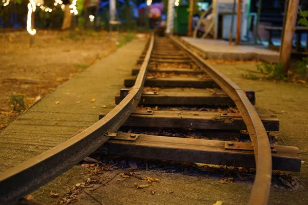 Railway Tracks Park — Stock Photo, Image