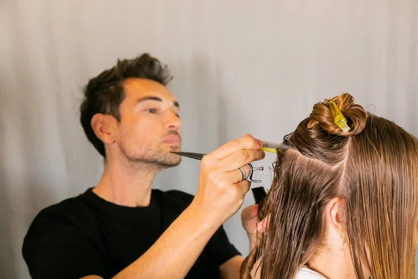 Cape Town South Africa March 2021 Bts Celebrity Hairstylist Marios — Fotografia de Stock