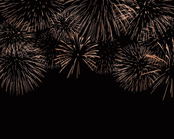 Happy New Year Concept Beautiful Fireworks Create Abstract Glowing Patterns — Stockfoto